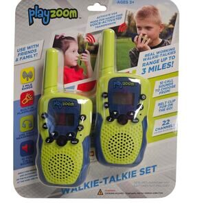 ITouch Playzoom Walkie Talkies, 2 Pack - Green NWT